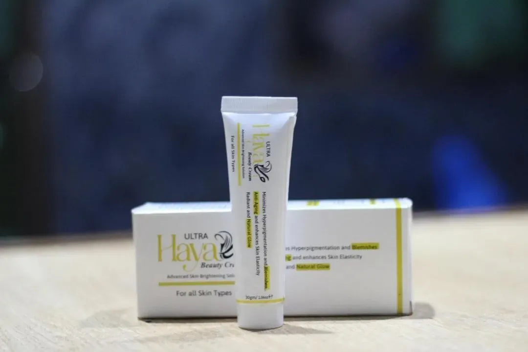 Haya Beauty Cream Whitening Anti-Aging Hydrating Glass Tube